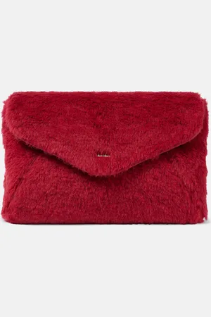Max Mara Clutch aus Teddyfleece