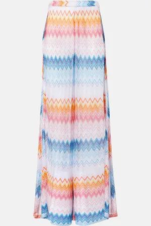 Missoni Weite Hose aus Häkelstrick