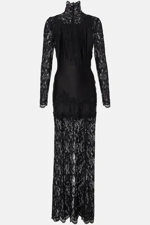 Paco rabanne Maxikleid mit Spitze