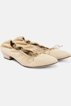 The Row Ballerinas Awar aus Veloursleder