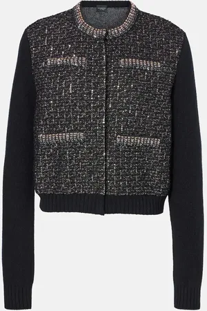 Giambattista Valli Cardigan aus Wolle mit Pailletten