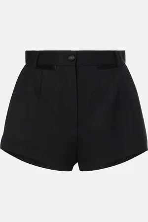 Dolce & Gabbana High-Rise Shorts aus Wolle und Seide
