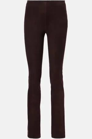 Stouls Schmale Hose JP Long aus Veloursleder
