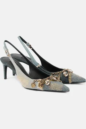 Dolce & Gabbana Slingback-Pumps aus Denim