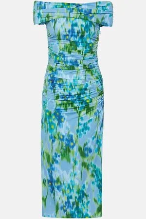Carolina Herrera Off-Shoulder-Midikleid