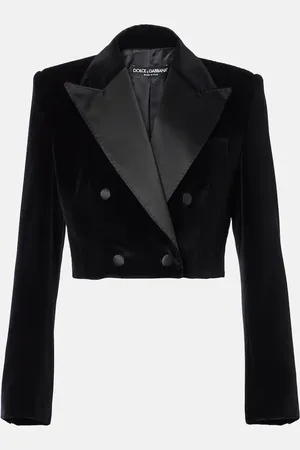 Dolce & Gabbana Cropped-Smokingjacke aus Samt