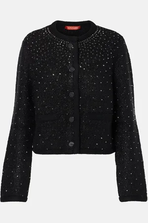 Altuzarra Jacke Tina aus Bouclé mit Kristallen