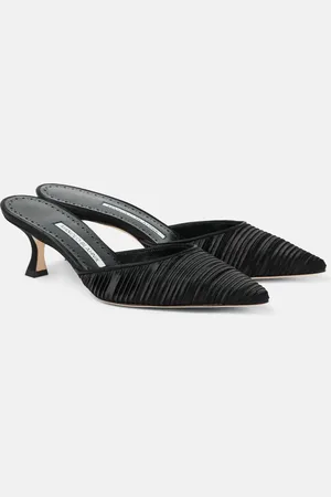 Manolo Blahnik Mules Carolyne 50 aus Satin