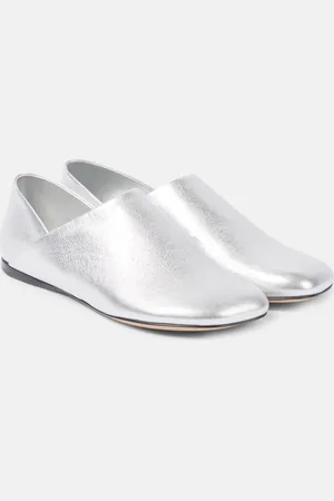 Loewe Slippers Toy aus Metallic-Leder