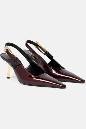 Saint Laurent Slingback-Pumps Lee 75 aus Lackleder