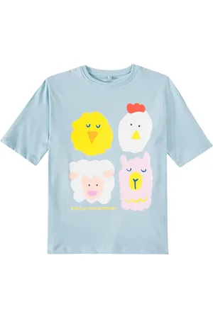 Stella McCartney Bedrucktes T-Shirt aus Baumwoll-Jersey