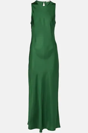 ASCENO Maxikleid Valencia aus Seiden-Twill