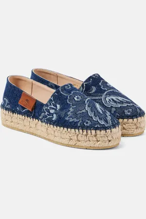 Etro Plateau-Espadrilles aus Denim