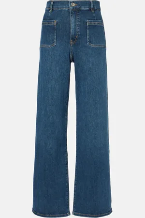 Frame High-Rise Wide-Leg Jeans Le Slim Palazzo