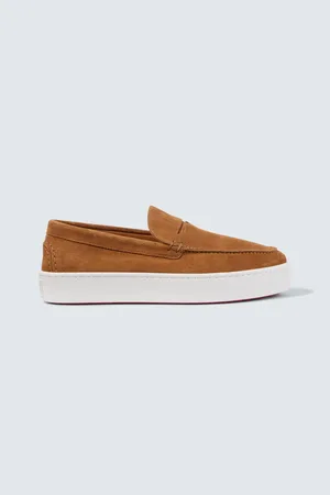 Christian Louboutin Loafers Paqueboat aus Veloursleder