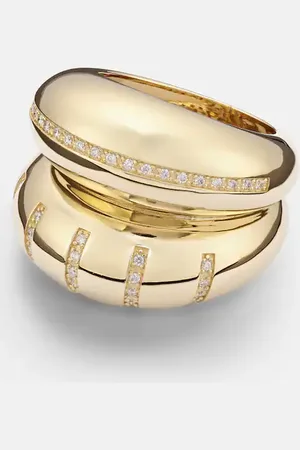 Lauren Rubinski Ring Apollonia aus 14kt Gelbgold mit Diamanten
