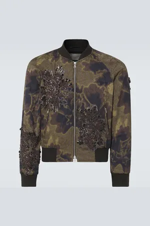 DRIES VAN NOTEN Verzierte Bomberjacke