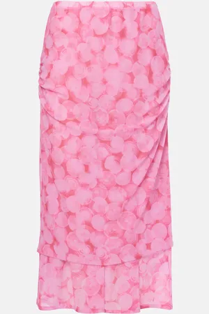 DRIES VAN NOTEN Bedruckter Midirock aus Jersey