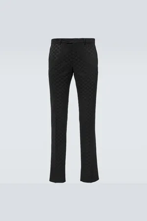 Gucci Gerade Hose GG aus einem Baumwollgemisch