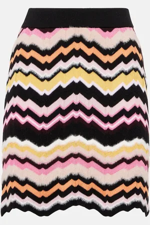 Missoni Minirock aus Häkelstrick