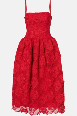 Self-Portrait Midikleid aus Spitze