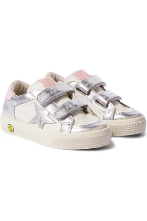 Golden Goose Sneakers May School mit Metallic-Leder