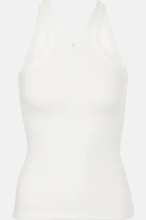 Courrèges Courrèges Top aus Rippstrick