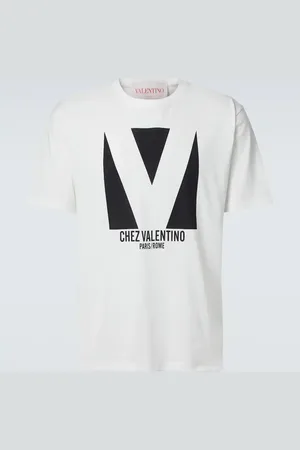 VALENTINO T-Shirt Chez aus Baumwoll-Jersey