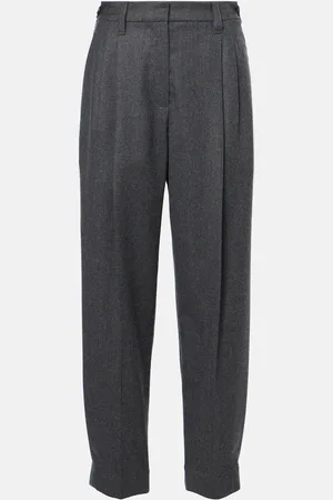 Brunello Cucinelli High-Rise-Hose Baggy Sartorial aus Wolle