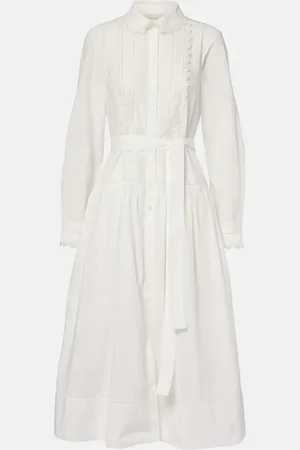 ULLA JOHNSON Hemdblusenkleid aus Baumwolle