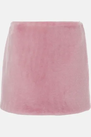 Prada Minirock aus Shearling