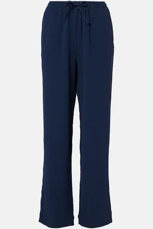 ASCENO Gerade Hose Aurelia aus Crêpe
