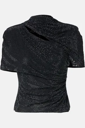 Self-Portrait Verziertes Top aus Mesh