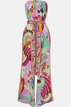 Camilla Bedruckter Jumpsuit aus Seide
