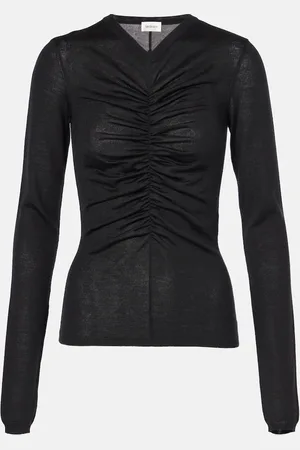 Saint Laurent Top aus Kaschmir, Wolle und Seide