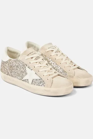 Golden Goose Sneakers Super-Star aus Leder mit Glitter