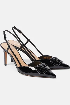 VALENTINO GARAVANI Slingback-Pumps VLogo Signature 80 aus Lackleder