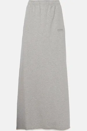 Vetements Maxirock Molleton aus einem Baumwollgemisch