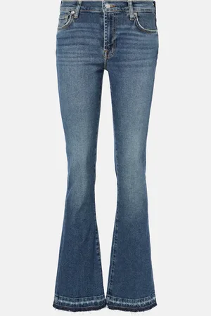 7 for all Mankind Mid-Rise Jeans Bootcut Tailorless