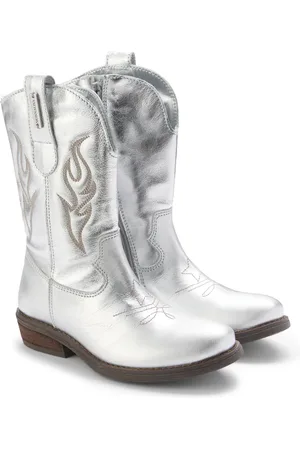 MONNALISA Westernstiefel aus Metallic-Leder