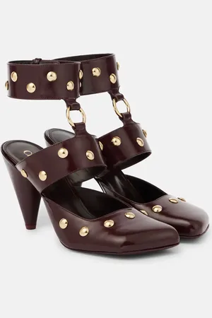 Chloé Chloé Verzierte Pumps Jade aus Leder