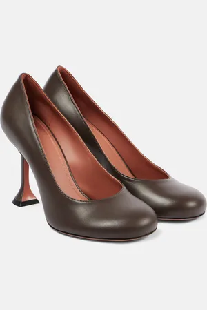 Amina Muaddi Pumps Iris 95 aus Leder