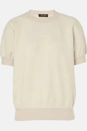 Loro Piana T-Shirt Viera aus Baumwolle, Seide und Kaschmir