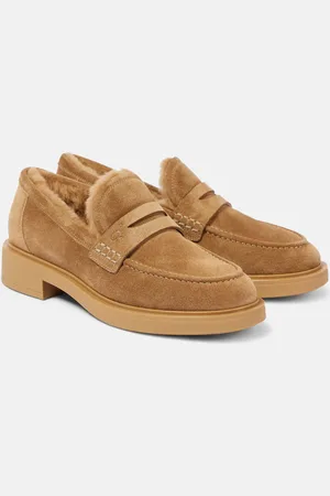 Gianvito Rossi Loafers Harris aus Veloursleder