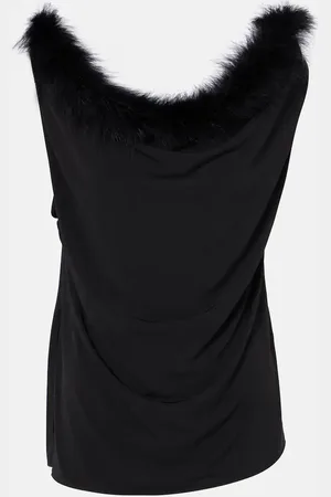 COPERNI Top Boa aus Jersey mit Federn
