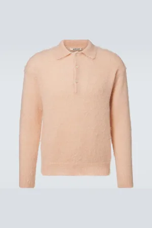 Auralee Polopullover aus Mohair und Wolle