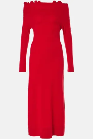 Altuzarra Off-Shoulder-Robe Lunaire aus Kaschmir