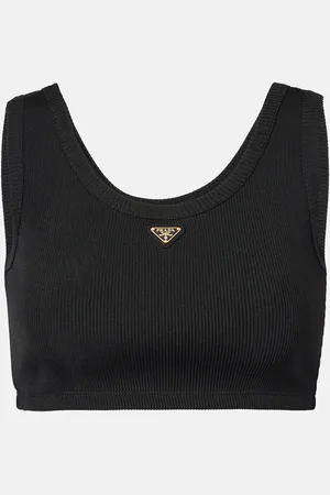 Prada Cropped-Top aus Jersey