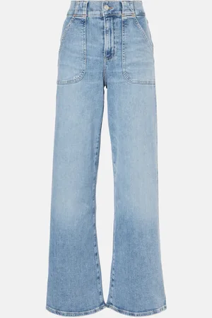 Frame High-Rise Wide-Leg Jeans Modern Pocket