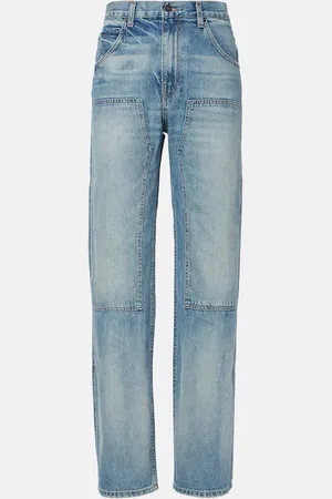 NILI LOTAN Mid-Rise Straight Jeans Welder